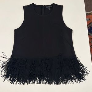 Never Worn J.Crew Black Fringe Tank